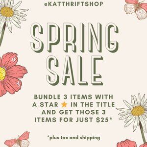 ⭐️⭐️⭐️ 3/$25 Spring Cleaning Sale!